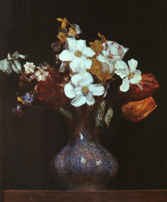 Henri Fantin-Latour Narcissus and Tulips oil painting image